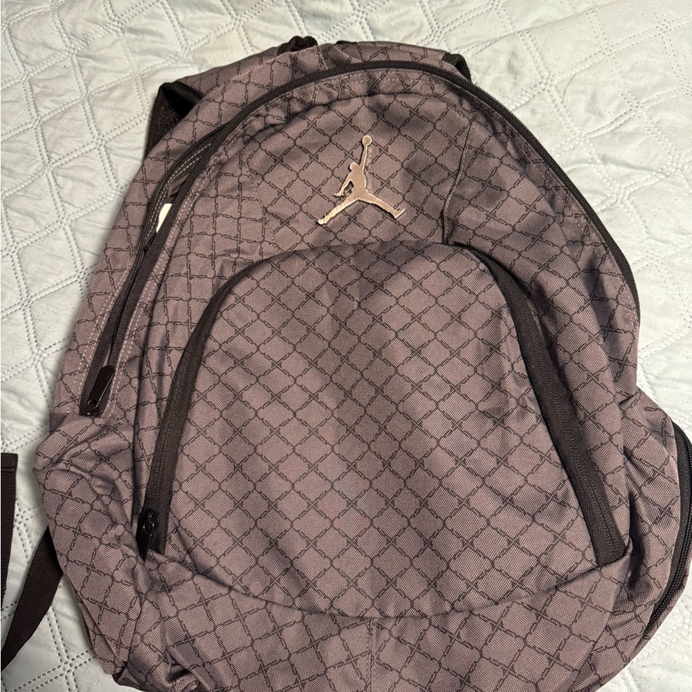 Jordan Quilted Black Backpack
